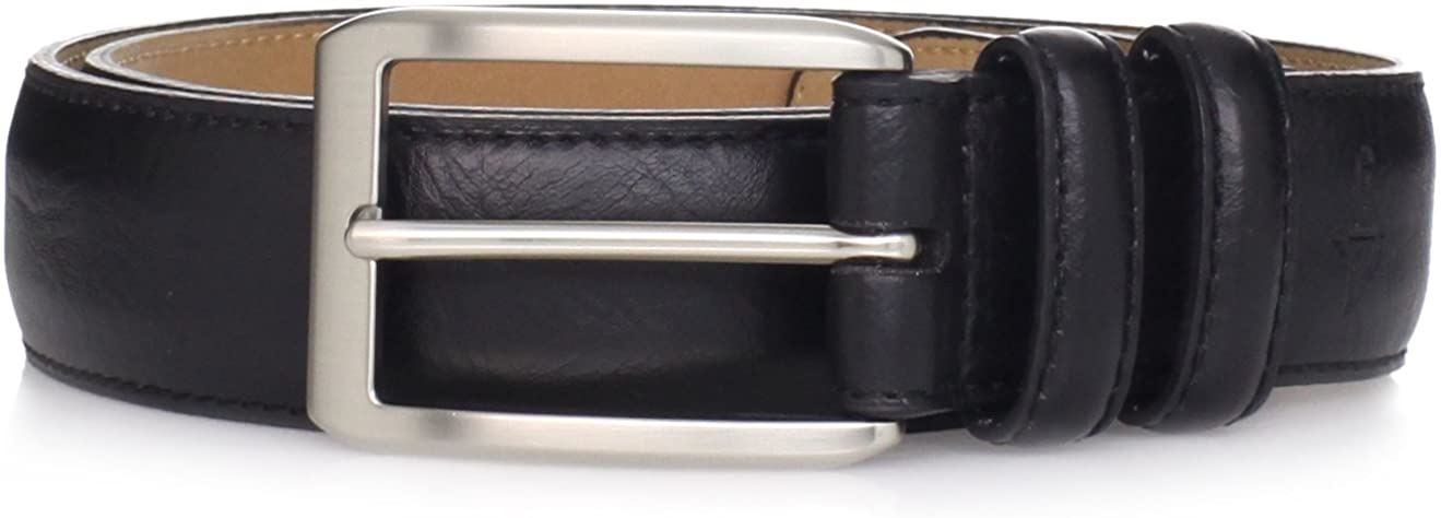 Dockers Men's 1.25 in (32MM) Wide Feather Edge Leather Dress Belt Blac –  socallook.com