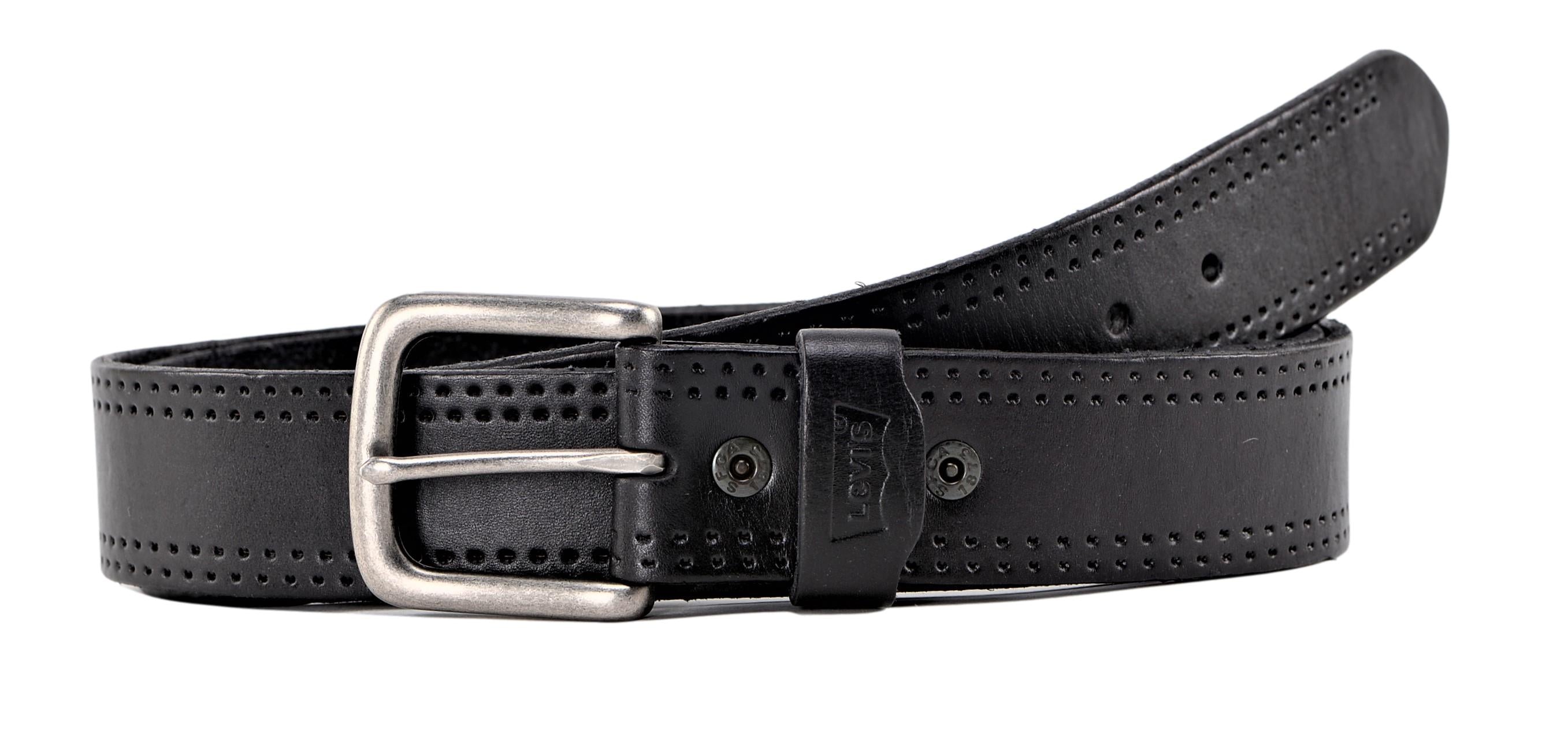 Levi\'s Genuine Leather Black Belt Lux Leather Belt - Black | Levi main image 2