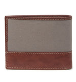 Timberland Men's Genuine Leather Bifold Passcase Wallet with Flip ID Pocket