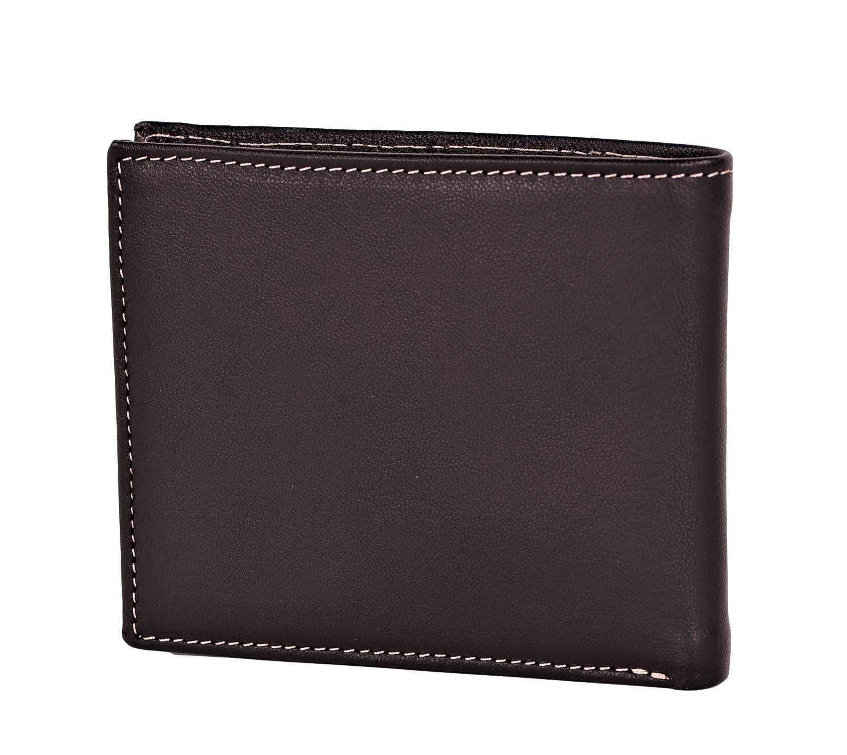 Timberland Men's Genuine Leather Bifold Passcase Wallet with Flip ID Pocket