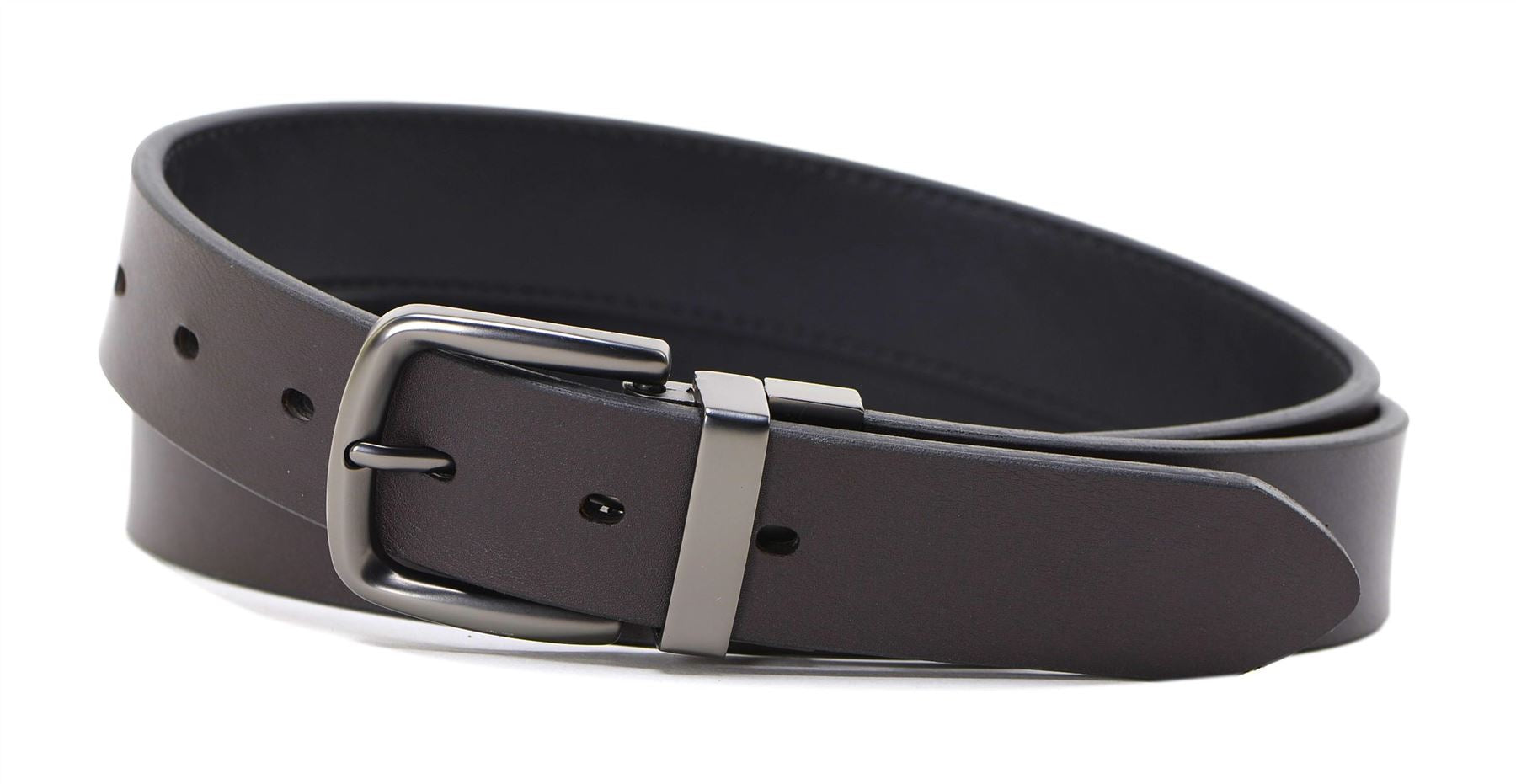 Dockers Men's 35MM Wide Reversible Dress Belt Black-Brown