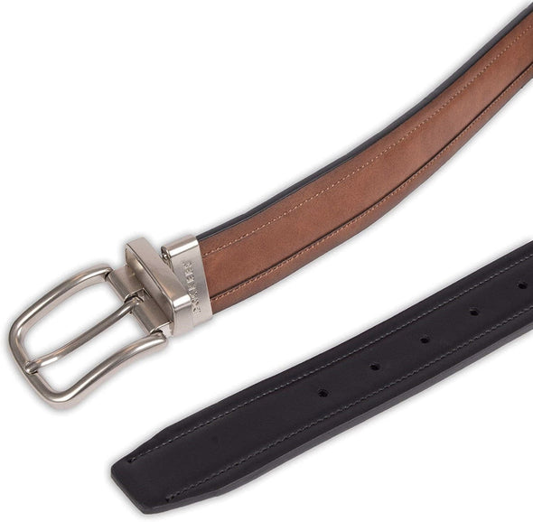 Dockers Men's 35MM Reversible Elevated Stretch Belt Tan Black