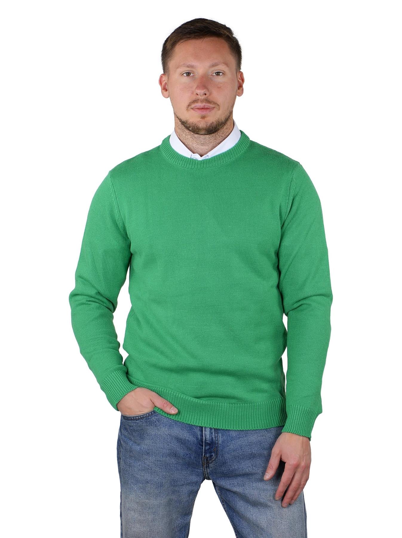 Socal Look Men's Sweater Crew Neck Long Sleeve Acrylic Pullover