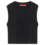 Socal Look Women’s Ribbed Knit Sleeveless Crop Tank Top