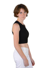 Socal Look Women’s Ribbed Knit Sleeveless Crop Tank Top