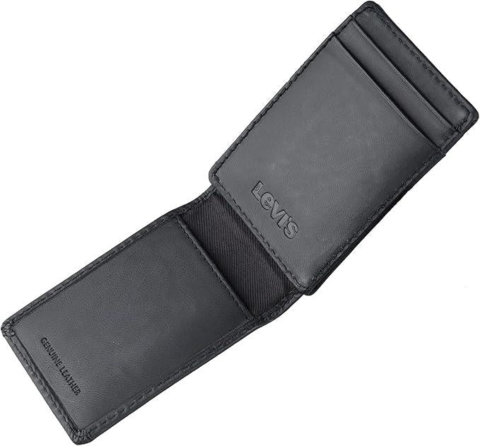 Levi's Men's RFID Magnetic Front Pocket Card Case  Slim Wallet