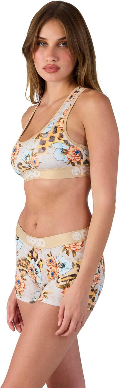 PSD Women Boy Shorts - Floral Roar Full Coverage Stretch Underwear