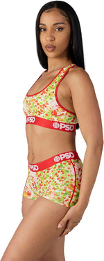 PSD Women Boy Shorts - SSC Berry Field Full Coverage Stretch Underwear