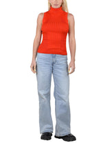 Socal Look Ribbed Women’s Sleeveless Turtleneck Top Y2K Cute