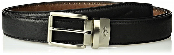 Docker's Men's 35MM Wide Reversible Stretch Belt Black Cognac