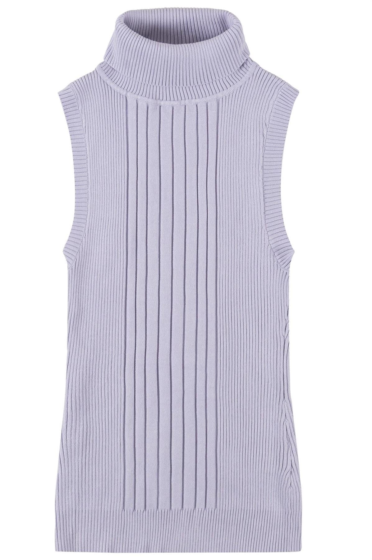 Socal Look Ribbed Women’s Sleeveless Turtleneck Top Y2K Cute