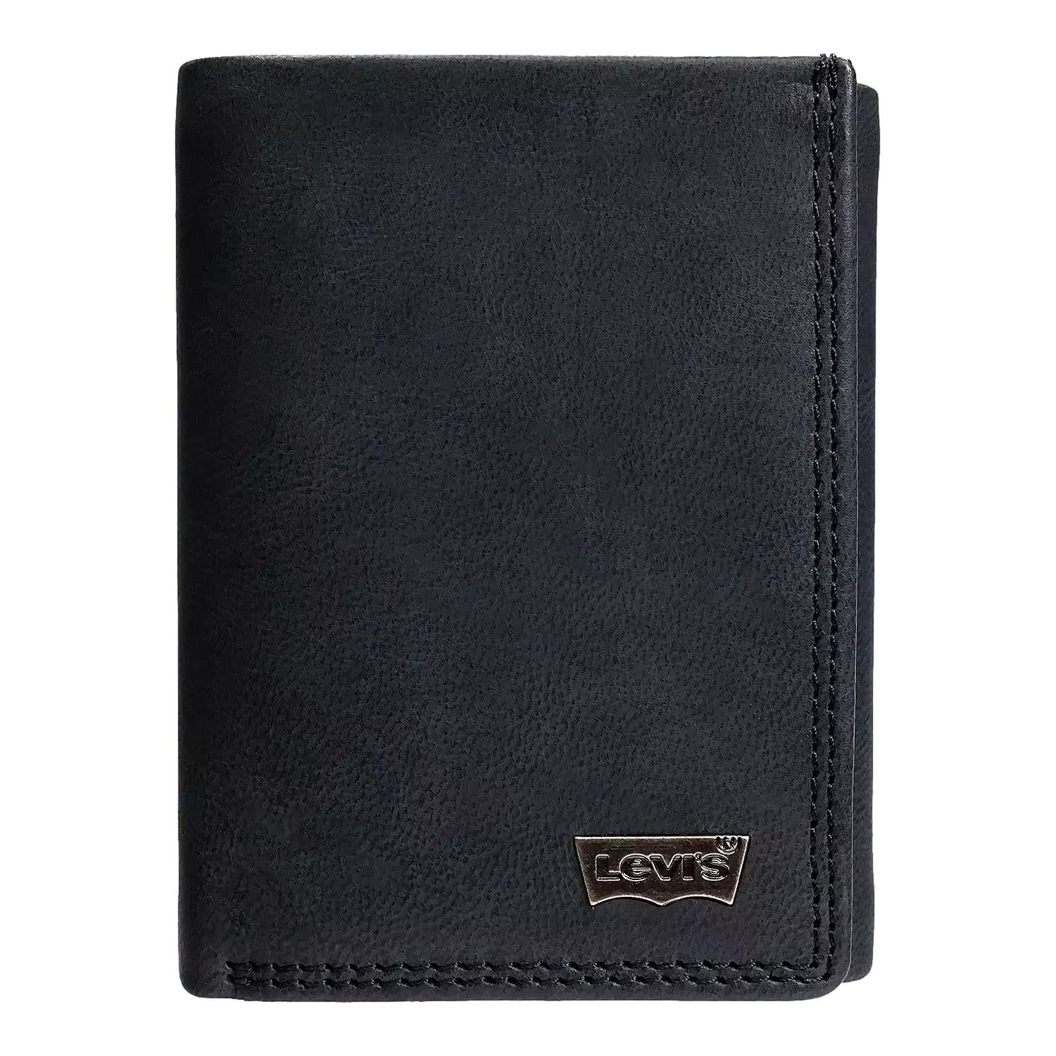 Levi's Men's RFID Trifold Leather Wallet -Slim Classic Billfold
