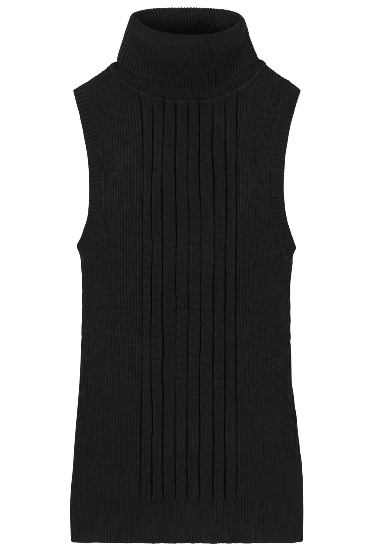 Socal Look Ribbed Women’s Sleeveless Turtleneck Top Y2K Cute