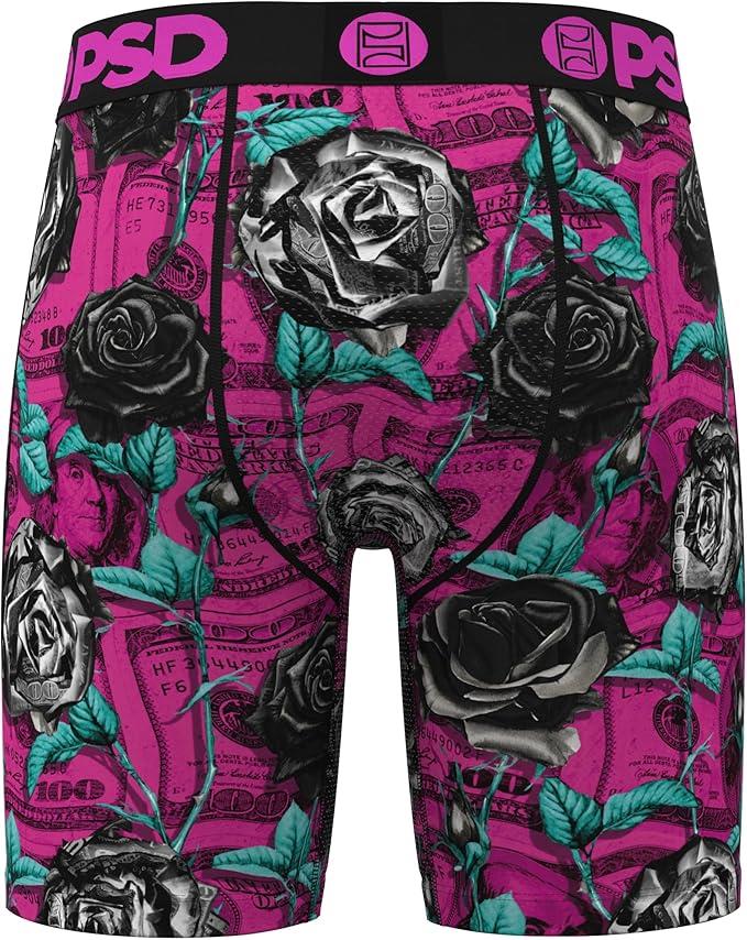 PSD Men's Rose Noir Boxer Briefs - Breathable and Supportive Underwear