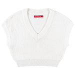 Socal Look Women's Sleeveless V-Neck Crop Top in Stretchable Viscose