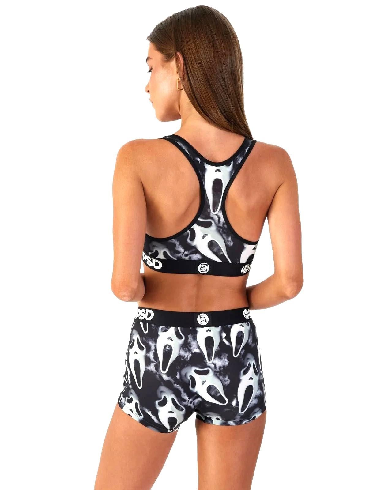 PSD Women's Ghost Face Dark Sports Bra Multi