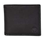 Timberland Men's Genuine Leather Bifold Passcase Wallet with Flip ID Pocket