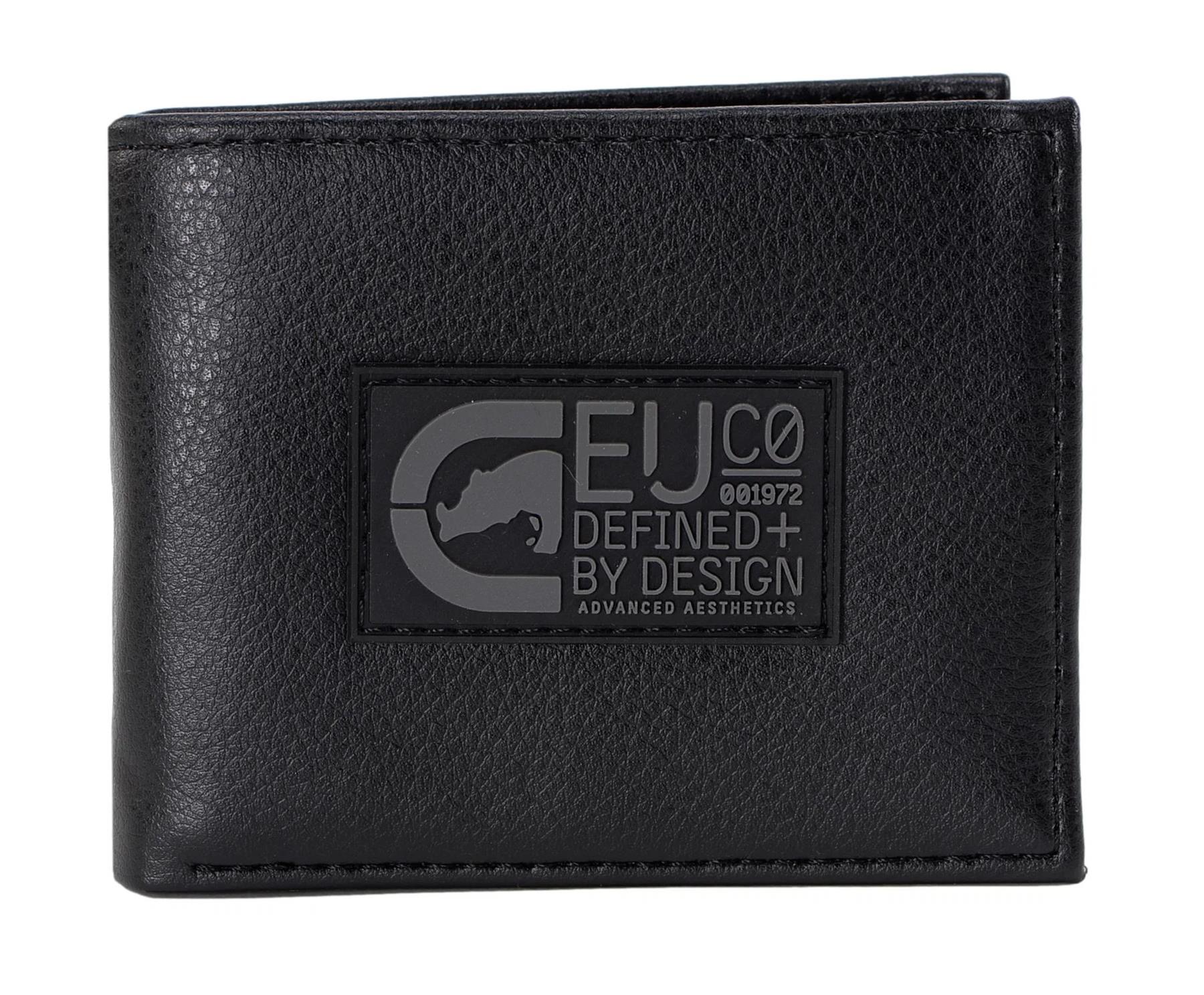 Ecko Unltd Rhino Men's Bifold Wallet with Key FOB Boxed Gift Set Black