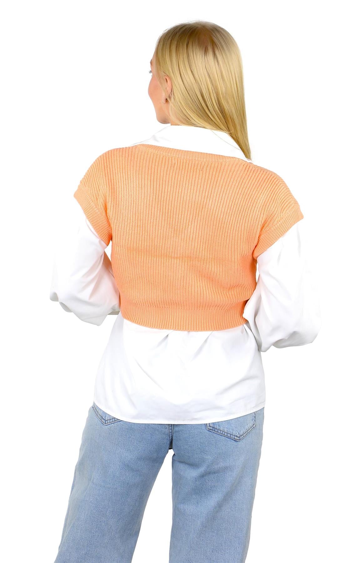 Socal Look Women's Sleeveless V-Neck Crop Top in Stretchable Viscose