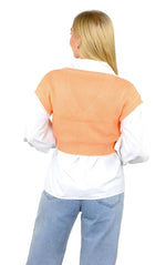 Socal Look Women's Sleeveless V-Neck Crop Top in Stretchable Viscose