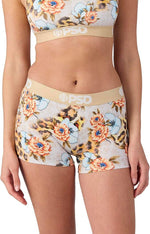 PSD Women Boy Shorts - Floral Roar Full Coverage Stretch Underwear