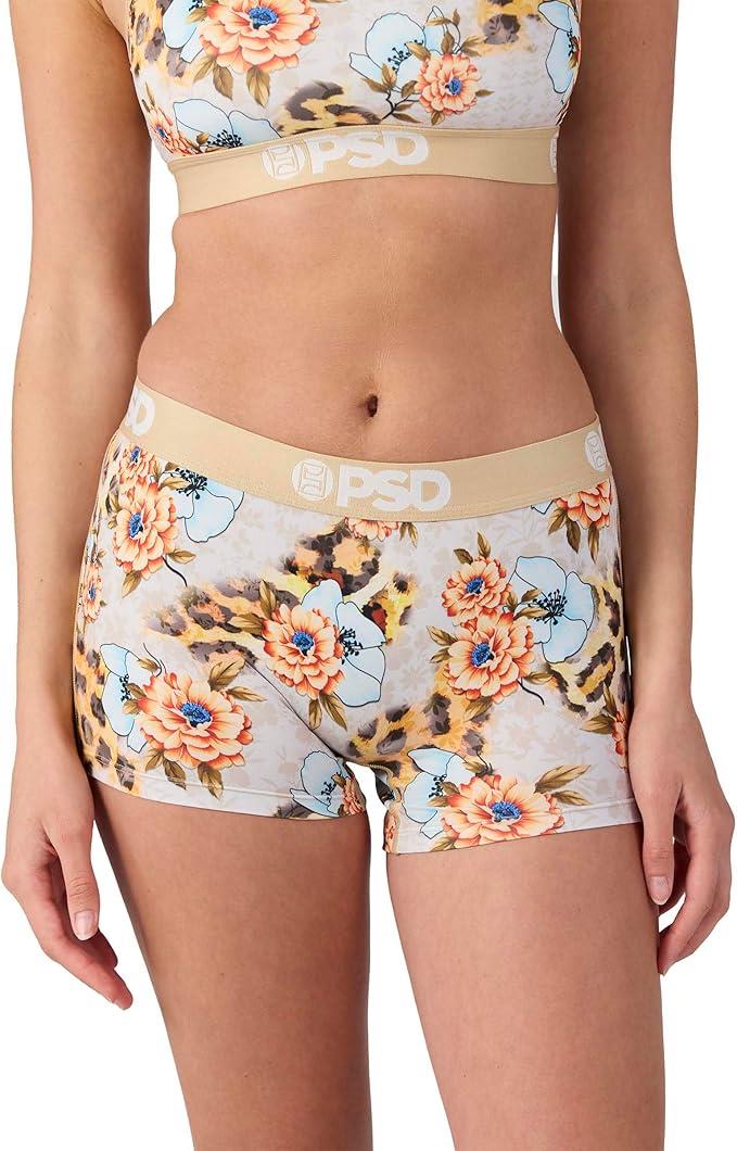 PSD Women Boy Shorts - Floral Roar Full Coverage Stretch Underwear