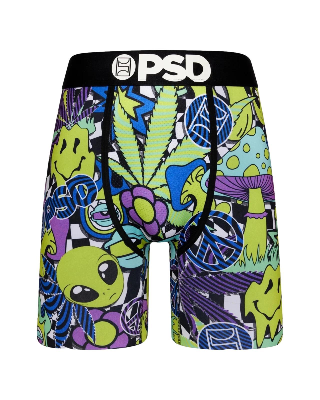 PSD Men's Psychotropic Boxer Briefs Multi Color
