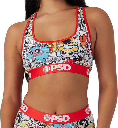 PSD Women's Powerpuff Girls Bomb Sports Bra Multicolor