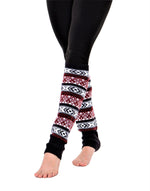 SOCAL LOOK Women's Jacquard Knit Leg Warmers - Over Knee-High Boot Socks, Warm Leg Warmers for Women & Girls, Christmas Gift