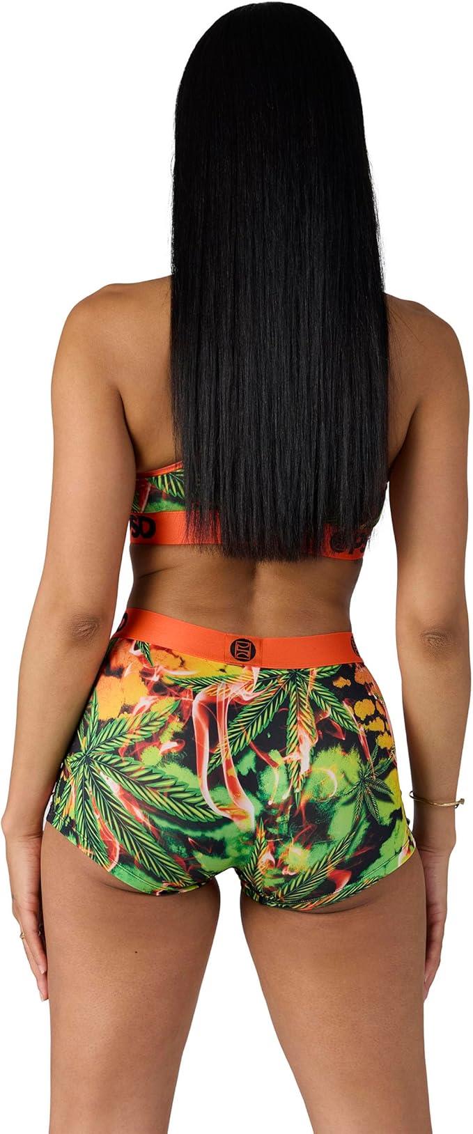 PSD Women Boy Shorts - Kush Dye Full Coverage Stretch Underwear