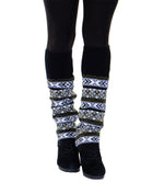 SOCAL LOOK Women's Jacquard Knit Leg Warmers - Over Knee-High Boot Socks, Warm Leg Warmers for Women & Girls, Christmas Gift