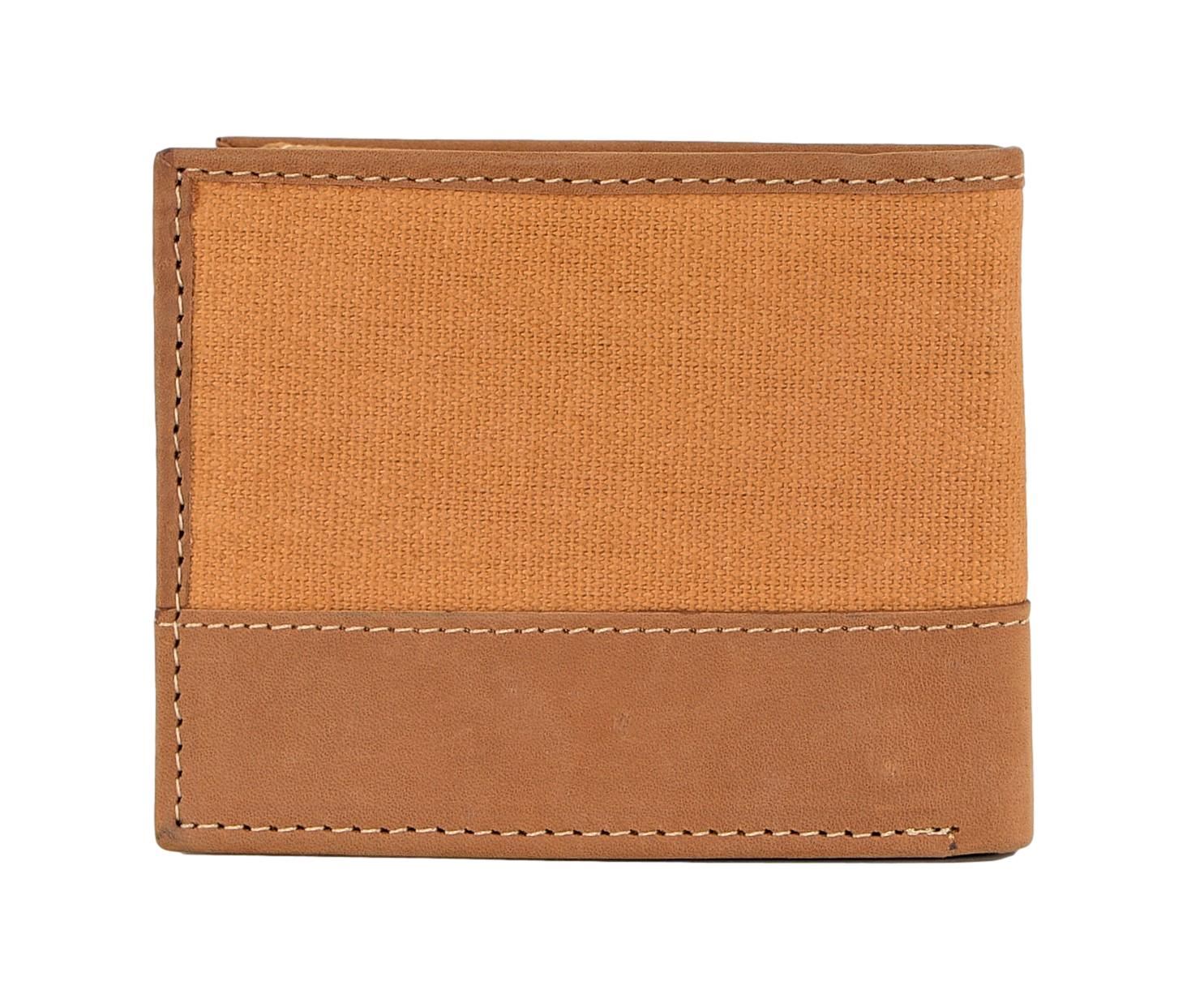 Timberland Men's Genuine Leather Bifold Passcase Wallet with Flip ID Pocket