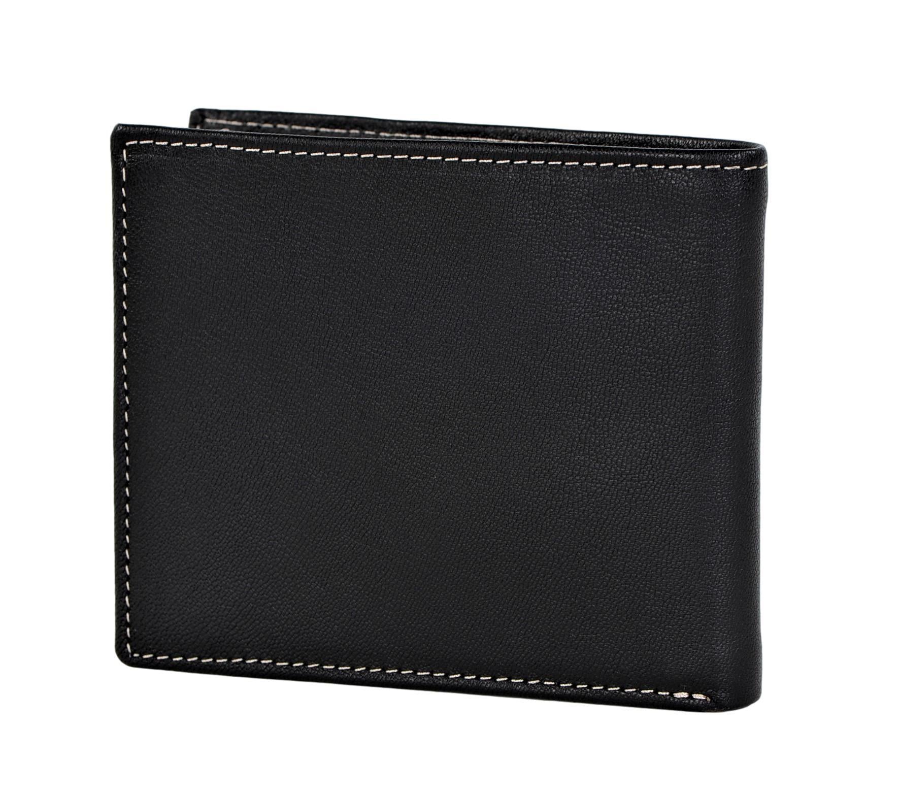 Timberland Men's Genuine Leather Bifold Passcase Wallet with Flip ID Pocket