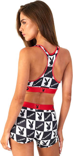 PSD Women's Playboy Checkers Sports Bra Multicolor
