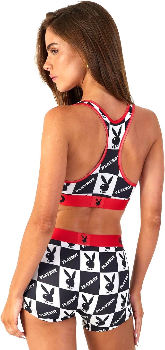 PSD Women's Playboy Checkers Sports Bra Multicolor