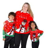 Kesis Women's Ugly Christmas Sweater, Long Sleeve Crew Neck Acrylic Holiday Pullover