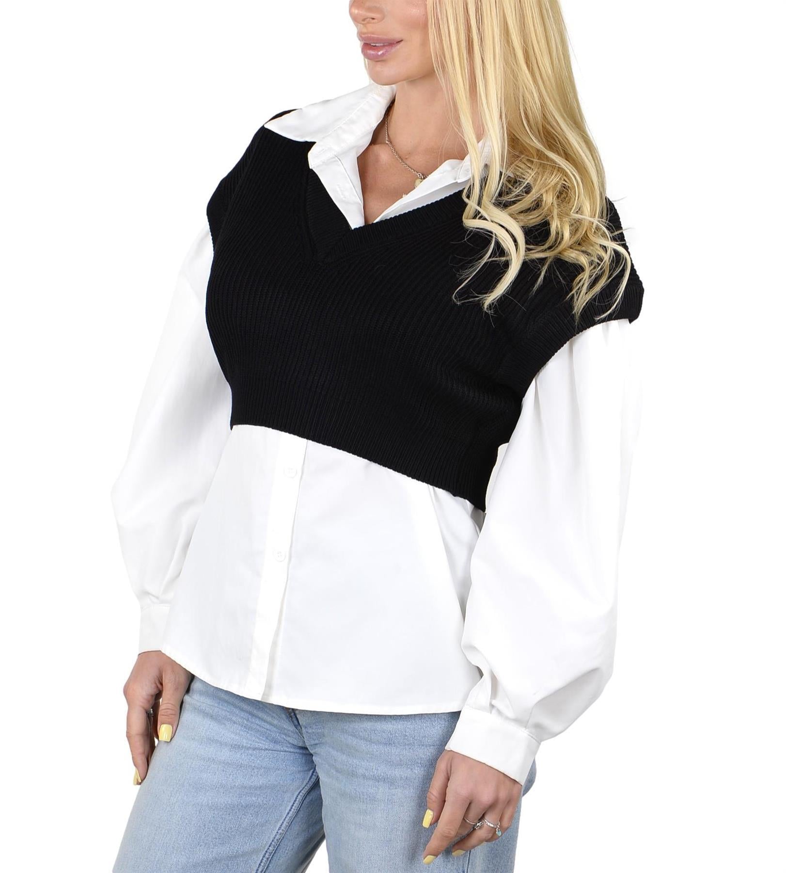 Socal Look Women's Sleeveless V-Neck Crop Top in Stretchable Viscose