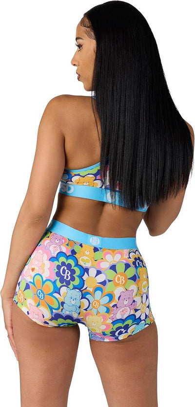 PSD Women Boy Shorts - CB Radial Floral Full Coverage Stretch Underwear