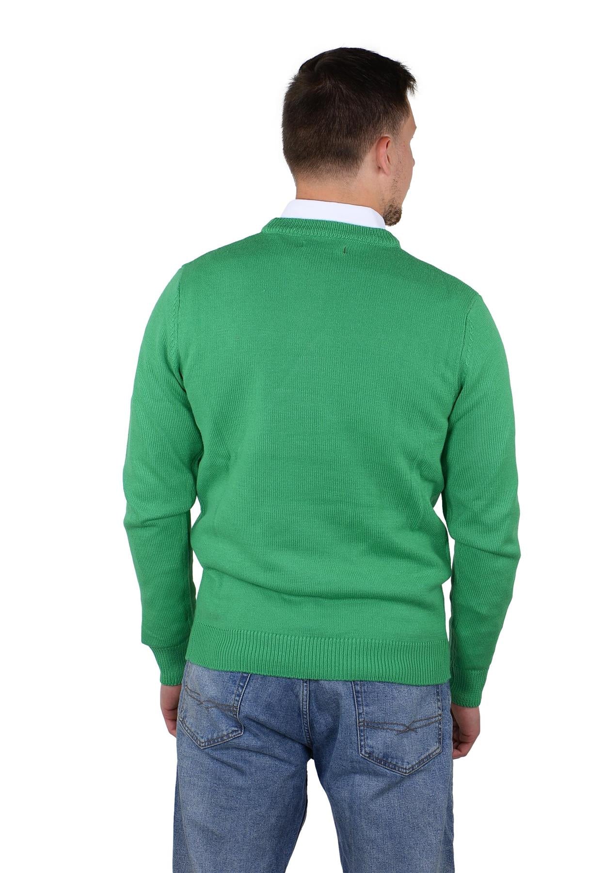 Socal Look Men's Sweater Crew Neck Long Sleeve Acrylic Pullover