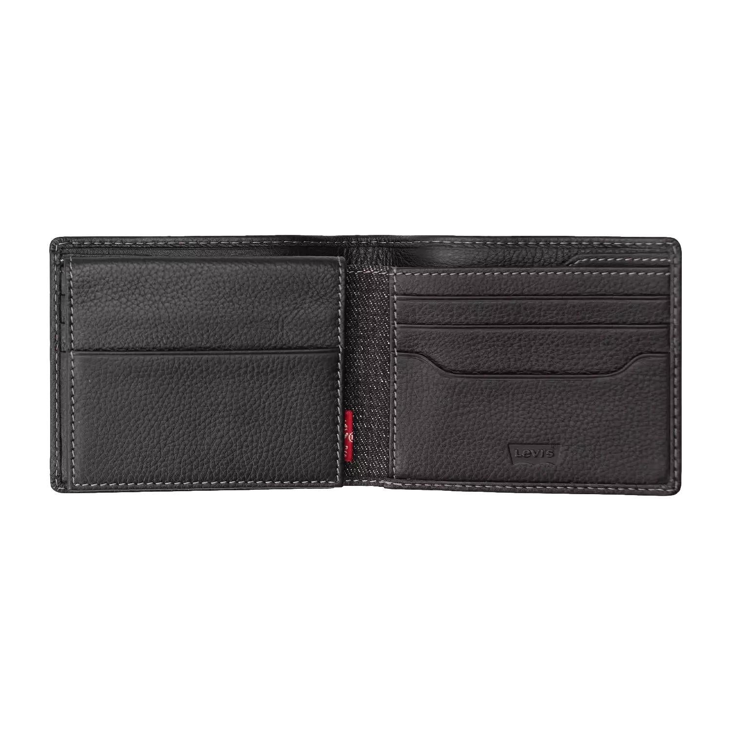 Levi's Men's RFID Bifold Leather Wallet Slim Classic Billfold