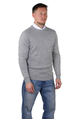 Socal Look Men's Sweater Crew Neck Long Sleeve Acrylic Pullover