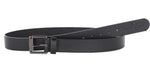 Marc Ecko Men's 1.5" Wide Black Casual Belt with Embossed Logo Buckle