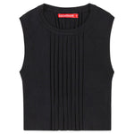 Socal Look Women’s Ribbed Knit Sleeveless Crop Tank Top