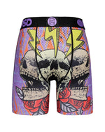 PSD Men's Insane Flaming Bones Boxer Briefs Multi Color