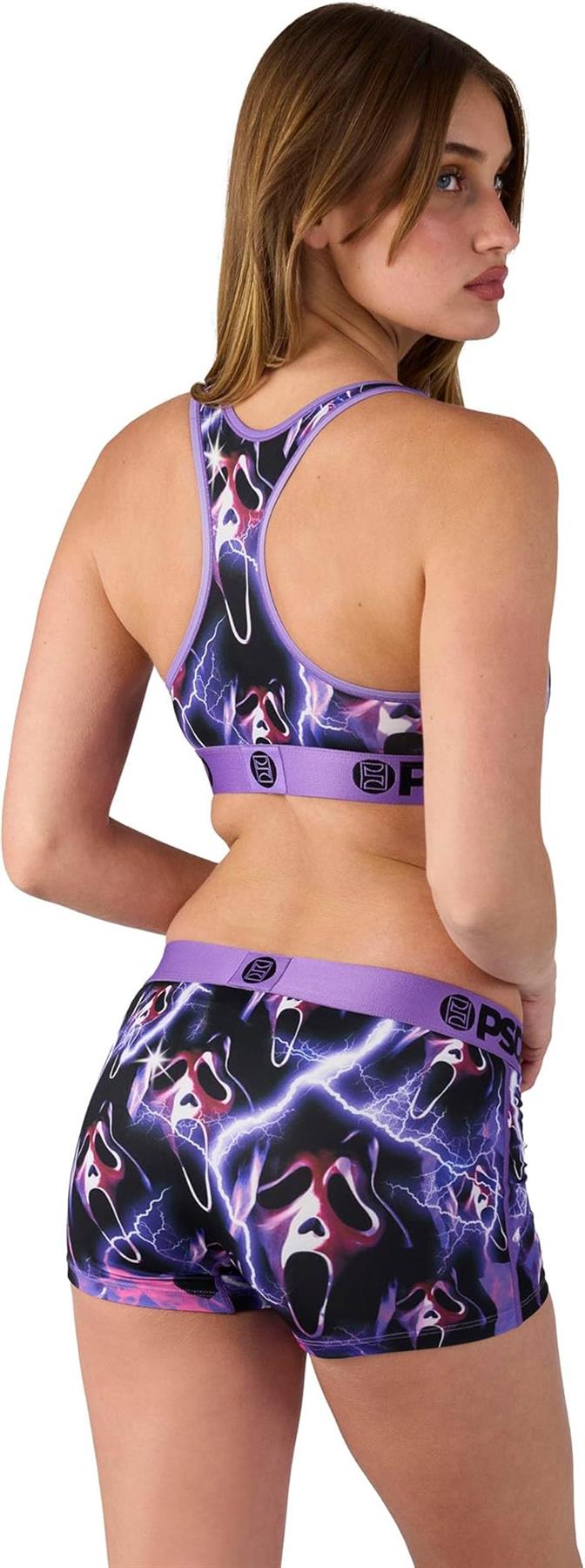 PSD Women Sports Bra Ghostface Killa - Racerback, Breathable Microfiber Fabric