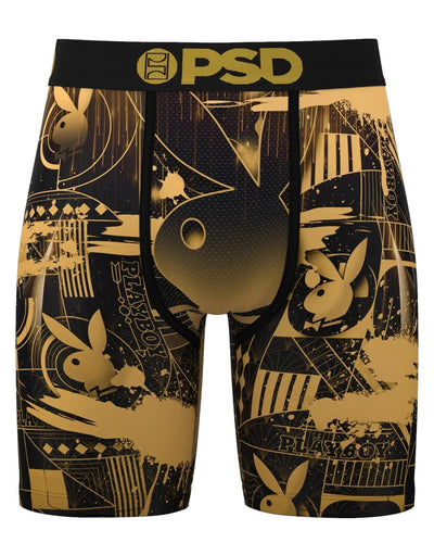 PSD Men's Playboy Deco Boxer Briefs - Breathable and Supportive Underwear