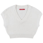Socal Look Women's Sleeveless V-Neck Crop Top in Stretchable Viscose