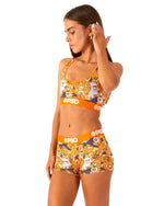 PSD Women's Trick or Treat Care Bear Sports Bra Multi