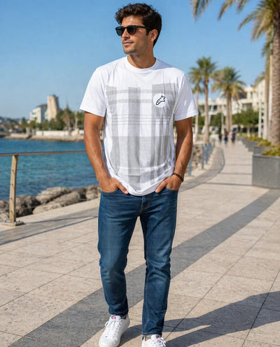 Alpinestars T-Shirt - Men's Casual Tee for Everyday Wear White (White)