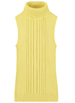 Socal Look Ribbed Women’s Sleeveless Turtleneck Top Y2K Cute